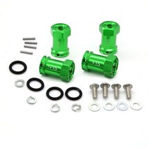 GPM ERV010 및 15mm 휠 육각 어댑터 세트 RC 자동차 TRX 1/16 Mini E Revo 와이드 바디 낮은 무게 중심 결합기, [04] green