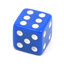 파티해다면체 주사위(정6면체), 블루