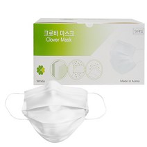 크로바 국산 3중필터 덴탈 마스크(50매입)/2D 새부리형 마스크 (20매입), 크로바 덴탈 마스크 50매(1박스)