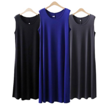 JKH462366아이스 쿨 나시 원피스 민소매 박시핏 스판 빅사이즈 5295