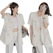 여름 여성 반팔자켓 바람막이점퍼 캐주얼 트렌치코트