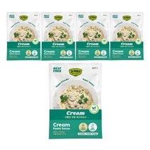 고기대신 식물성 파스타소스, 식물성 크림 파스타소스, 5개입, 130g