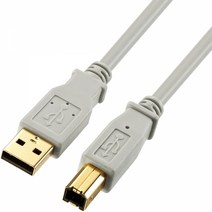 SANWA 고급 USB2.0 AM-BM 케이블 5m/KU20-5HK2/USB-IF 공식 인증/2중 차폐로 최적의 데이터 전송/트위스트 페어/금도금/주로 프린터/스캐너/USB허브등에