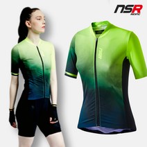 NSR 여성용 팬텀 숏슬리브 반팔 져지 여름 자전거 라이딩복 상의 + 사은품증정
