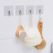 다용도 욕실 주방 가구 부착식 고리 투명 접착식 후크 티백 수납바구니 이케아 다이소 빈티지소품