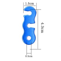 글램핑텐트 캠핑 텐트 코드 로프 버클 조정 가능한 알루미늄 합금 S 야외 캐노피 앵잉 타프 텐셔너 스토퍼 5 피스, [03] 5pcs Yellow