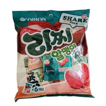 오리온 리찌알맹이 젤리 216g (36g x 6봉입) / 리치 마이구미, 1개