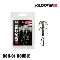 키로오버 KOH-01 스위블 에기훅 팜팜 (에기바늘), 콰트로 (3개입)