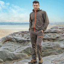 낚시팀복 낚시옷 아웃도어 방수 기능성 웨이딩자켓, 11.카키색바지