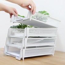 오피스 서류 A4용지 자료보관 데스크 트레이 A4 RACK, 가로 블랙
