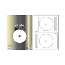 [코리아문구사] 폼텍 CD/DVD라벨(CS-3642AP) 20매 2칸
