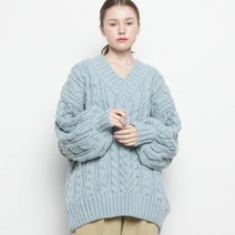 우먼 캐주얼 트위스터 오버 울니트 소라