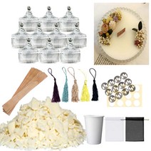 소이캔들 만들기 세트 크리스탈 메리고 80x10개 향초만들기 DIY, 2세트, 10개