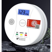 일산화탄소 경보기 감지기 탐지기 센서 co 가스 누출 누수 실내 가정 캠핑 차박 휴대용, 307 (배터리+양면테이프 포함)