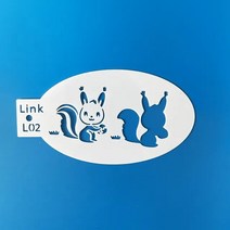 페이스페인팅 물감 재사용 가능한 글리터 문신 템플릿 페이스 페인팅 스텐실 바디 아트 플라스틱 메이크, 03 L02