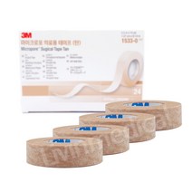 3M 마이크로포 1533-0 의료용테이프 갈색 드레싱밴드 1/2인치 반창고 4롤