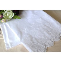 면 세송이 꽃 대 이불깃 레이스