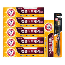 암앤해머 덴탈케어 컴플리트케어 베이킹소다 치약 150g x 5p + 100g + 딥터치 칫솔 랜덤발송, 10세트