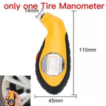 디지털 LCD 디스플레이 배터리 타이어 압력 자동차 TPMS 모니터링 시스템 보안 경보 부품, 01 only one  Manometer, 01 only one  Manometer