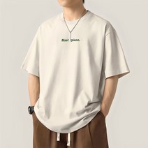 프라임스톤 남성용 세미 오버핏 반팔 티셔츠