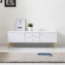 해해동동 세라 골드 1200 거실장 서랍장, 화이트