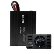주행충전기 인산철 파워뱅크 주행충전기 600W 자동차 전원 인버터 12V 220V 및 AC 110v 변환기 변압기 전력, 04 12V-220V EU Black