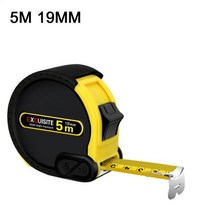 강철 줄자 개폐식 3M 5M 7.5M 10 미터 두꺼운 자동 잠금 목공 도구 정확한 명확한 미터법 테이프 눈금자, 5m 19mm