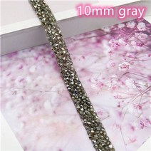 추위에서 지켜주는 핑크 Ab 라인석 리본 벨트 1cm 2cm 폭 핫멜트 접착 드릴 스트립 패치 테이프 반짝이, 04 10mm gary