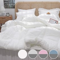 이즈베딩 마이크로 렌징 모달 양면 투톤 사계절 두꺼운 차렵이불세트 (S/SS/Q/K)