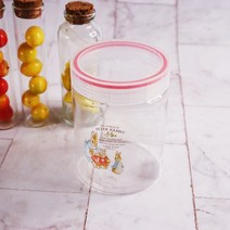리빙서플라이 피터래빗 정리 밀폐용기 원형 500ml, 단품, 단품
