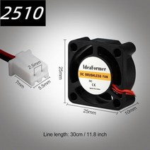 5015/4010/4020 12V 및 24V 냉각 터보 팬 브러시리스 3D 프린터 부품 2Pin 압출기 DC 쿨러 송풍기 플라스틱 envio gratis, 25mmx25mmx10mm, 25mmx25mmx10mm