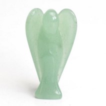 천사상 동상 조각품 천연 차크라 석영 자수정 호랑이 눈 돌 조각 크리스탈 레이키 -130, Green Aventurine