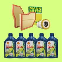 BMW 5시리즈 ECO 엔진오일 필터 세트, [G30] 523d (B47) / 6L, ECO 만 필터