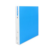 플러스샵 합지 컬러 바인더 A4 2공 O링 링간격 7cm 5색상 1Set 2개입, 7cm 파랑 8Set 16개입