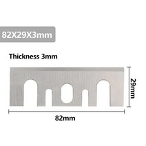 전기식 플레이너 목공대패 Cca 2pcs 82x29x3mm 전기 대패 블레이드 나이프 히타치 F20A 전동 공구 교체 부, 01 2pcs Set