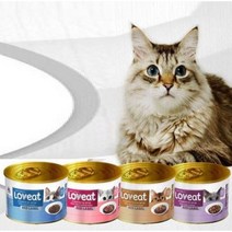 사조 러브잇 레드라벨 고양이 간식캔 160g, 흰살참치 + 멸치 혼합맛, 72개