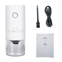 커피 로스팅 기계 가정용 원두 로스터기 휴대용 전기 그라인더 견과류 곡물 후추 콩 그라인더 그라인더 여행 세라믹 그라인딩 코어, 하얀