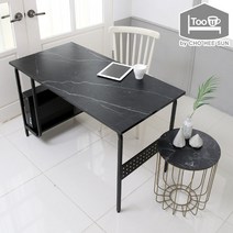 투유바이조희선 마르 브르 컴퓨터책상(본체선반1개), 브르(블랙마블)