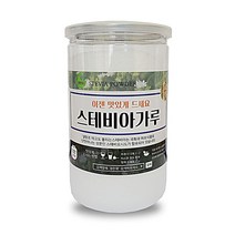 싸다구 아가루 스테비 비아 정든팜스테 분말, 스테비아가루 500g 이중밀폐통