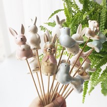 코지파스텔 도자기 화분픽 모음, 레이디버니, 레이디&젠틀