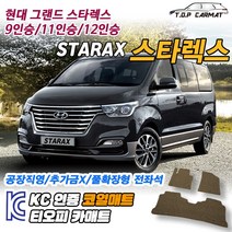 현대 그랜드 스타렉스 9인승 11인승 12인승 확장형 코일매트 차량용 바닥매트 티오피카매트, 1열만(운전석+조수석), 그레이, 그랜드 스타렉스 11인승 [2007~]