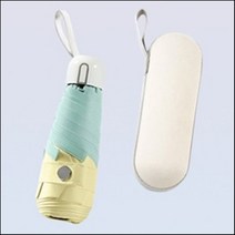 마이진스토리 초경량 초소형 암막 파우치 우양산 5단 우산 겸 양산