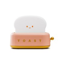 LED 야간 조명 토스트 램프 충전식 빵 메이커 침실 장식 무드 수면 침대 옆, 02 Red