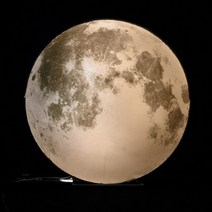 대형 달조명 1.5m 2미터 보름달 웨딩 소품 조형물 스튜디오 촬영, 따뜻한 빛 꽃 보름달 1.2미터
