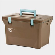 에코코홈 레트로컬러 아이스박스 캠핑 차량용 휴대용, 초콜릿민트, 15L