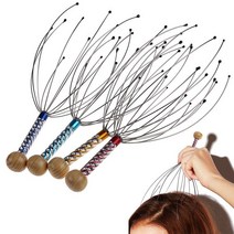 피부미용 리프팅마사지 octopus head massager 두피 이완 릴리프 바디, 제비꽃