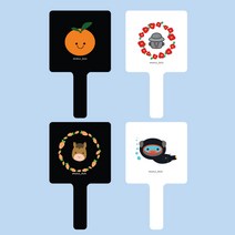 제주감성 사각 손잡이 거울 제주캐릭터 제주기념품, 2) 제주 동백 리스 돌하르방