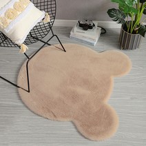 여성 자취선물 귀여운 곰돌이 원형 러그 아이방카페트 새집 투룸