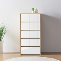 소티디자인 문라이트 5단 서랍장 600 - 4color, 문라이트 5단 600 - 하이그로시