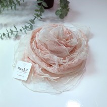 메리앤유 페이즐리레이스 두겹프릴 롱스카프